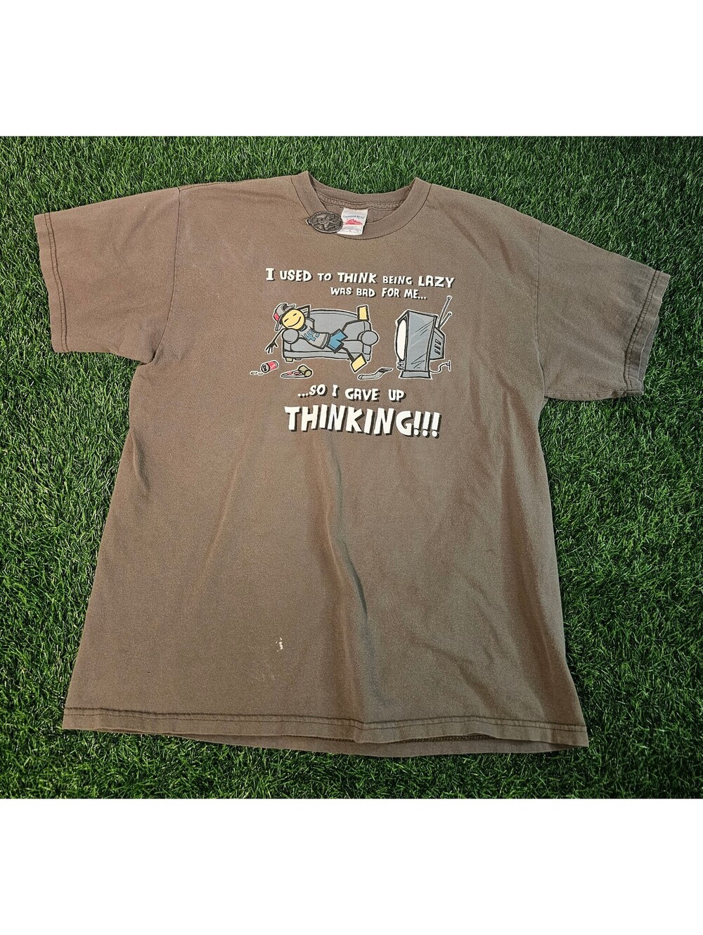 Vintage Y2K Funny Tennessee River Graphic T-Shirt Size Medium